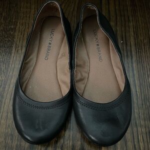 Lucky black ballet flats size 6.5